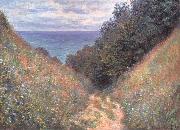 Claude Monet Road at La Cavee,Pourville oil painting on canvas